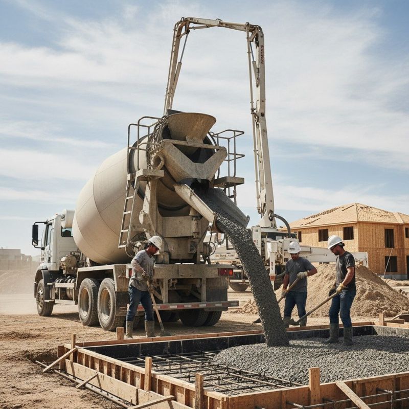 Commercial Concrete Delivery Vs. On-Site Mixing For Job Efficiency